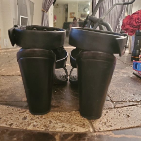 Rag & Bone Black Gladiator Platform Sandal Size 37 - Picture 7 of 8